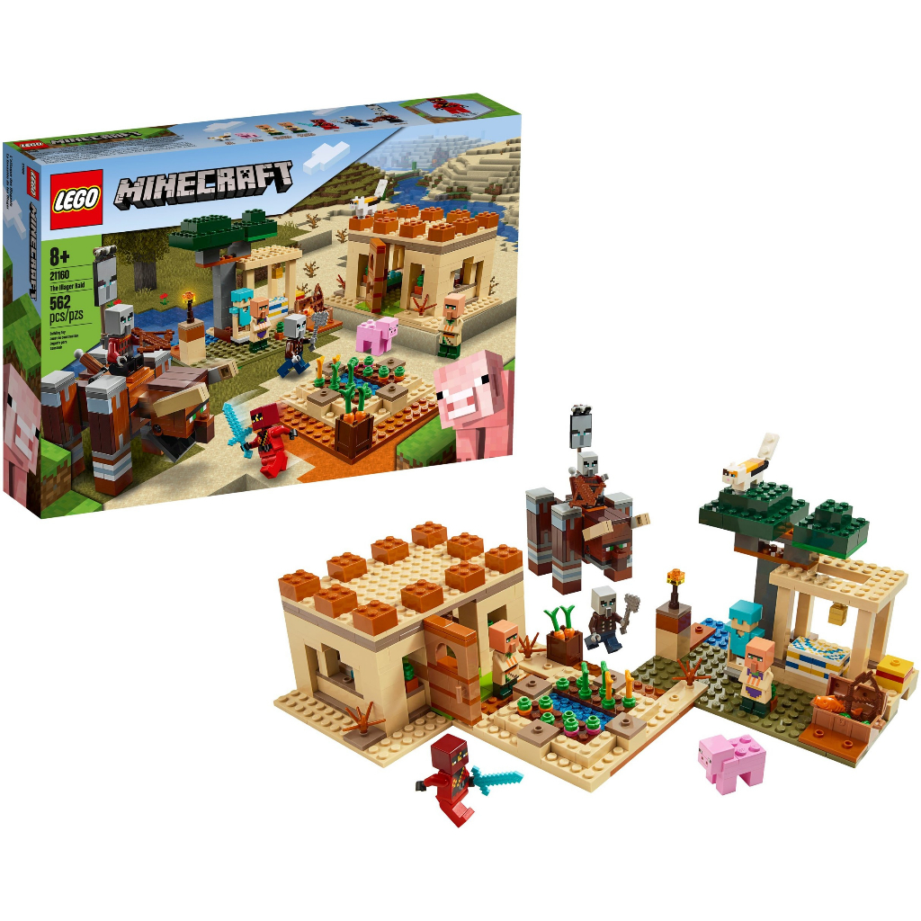 Brinquedo De Montar Lego Minecraft Estabulo De Cavalos - 21171 - Arco-Íris  Toys