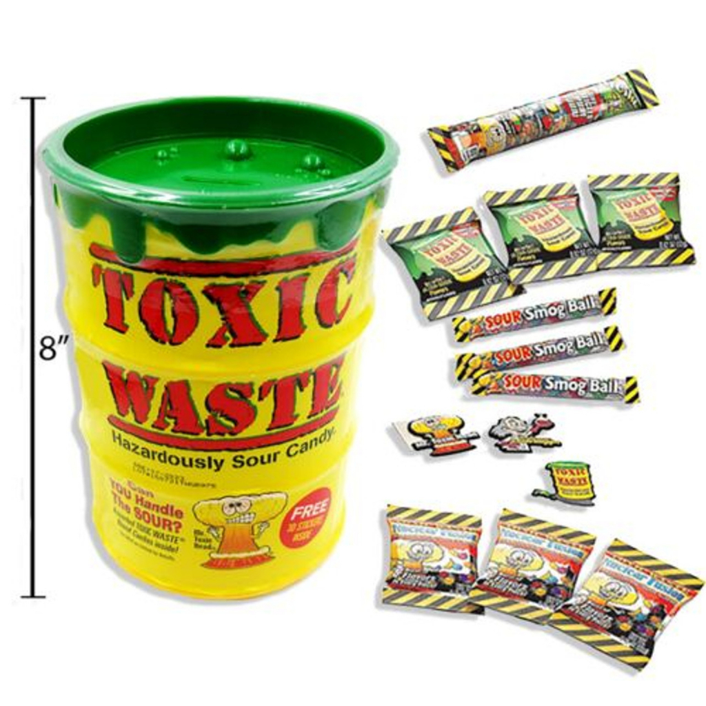 Toxic Waste Hazardously Sour Candy 166g - Importado | Shopee Brasil