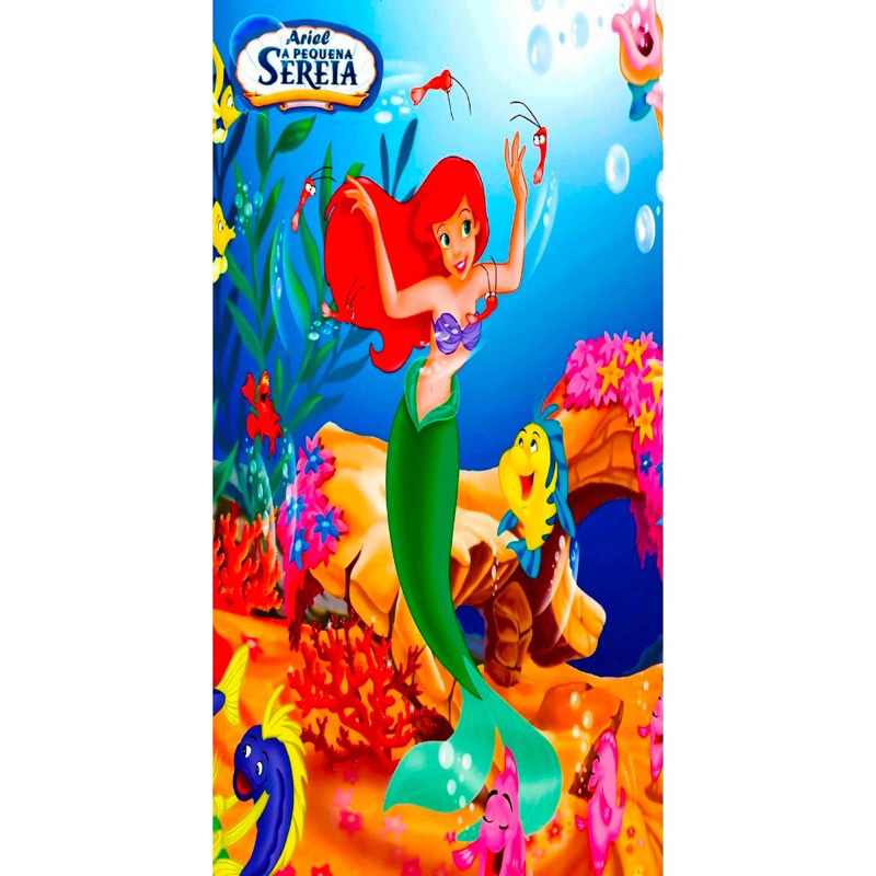 Toalha De Praia Ariel Infantil Para Praia E Piscina X Shopee Brasil