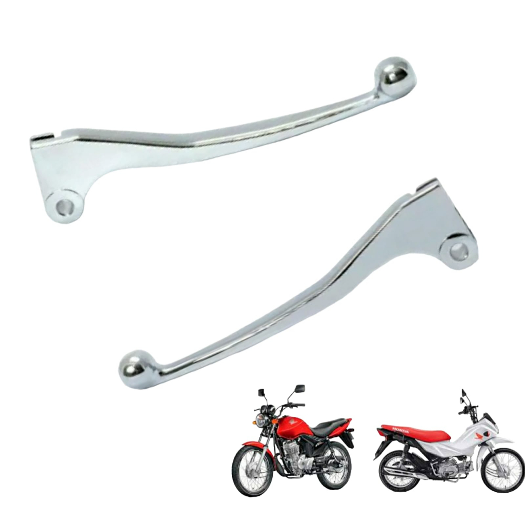 Kit Manete Cromado Cg Titan Fan 125 150 Pop 100 110 Freio A Tambor ...