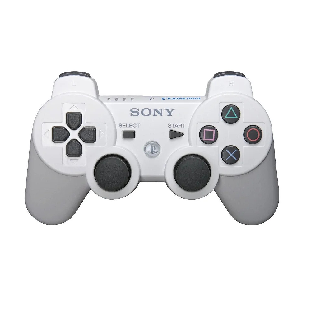 Controle joystick sem fio Sony PlayStation Dualshock 3 branco | Shopee ...