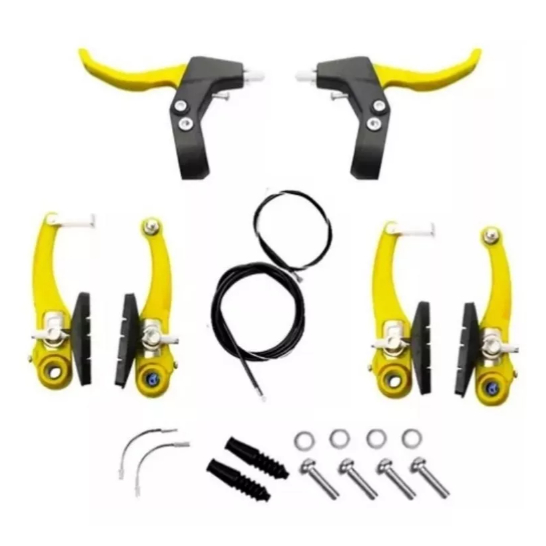 Jogo Completo de Freio V-Brake Nylon Colorido para Bicicleta Infantil ...