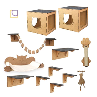 Melhores playgrounds de gato com arranhador nicho escadinha pontes circuito pet degraus prateleiras