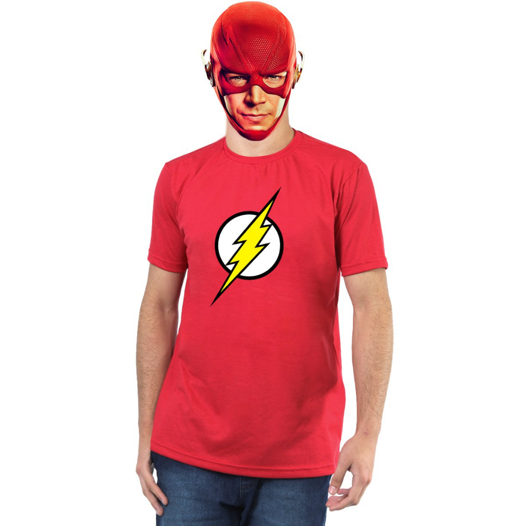 Camiseta Masculina The Flash Super Herois Camisa 100 algodao Shopee Brasil