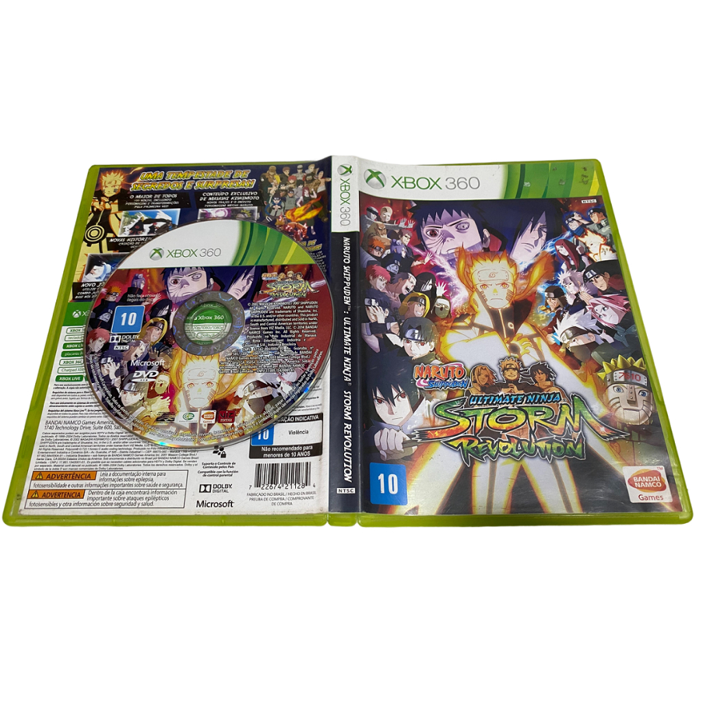 Naruto Rise Of A Ninja Xbox 360 Midia Fisica Usada Original