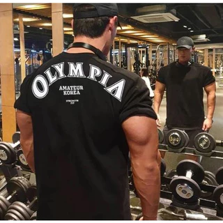 Camiseta Básica Algodão Unissex Musculação Academia Olympia Moda Style