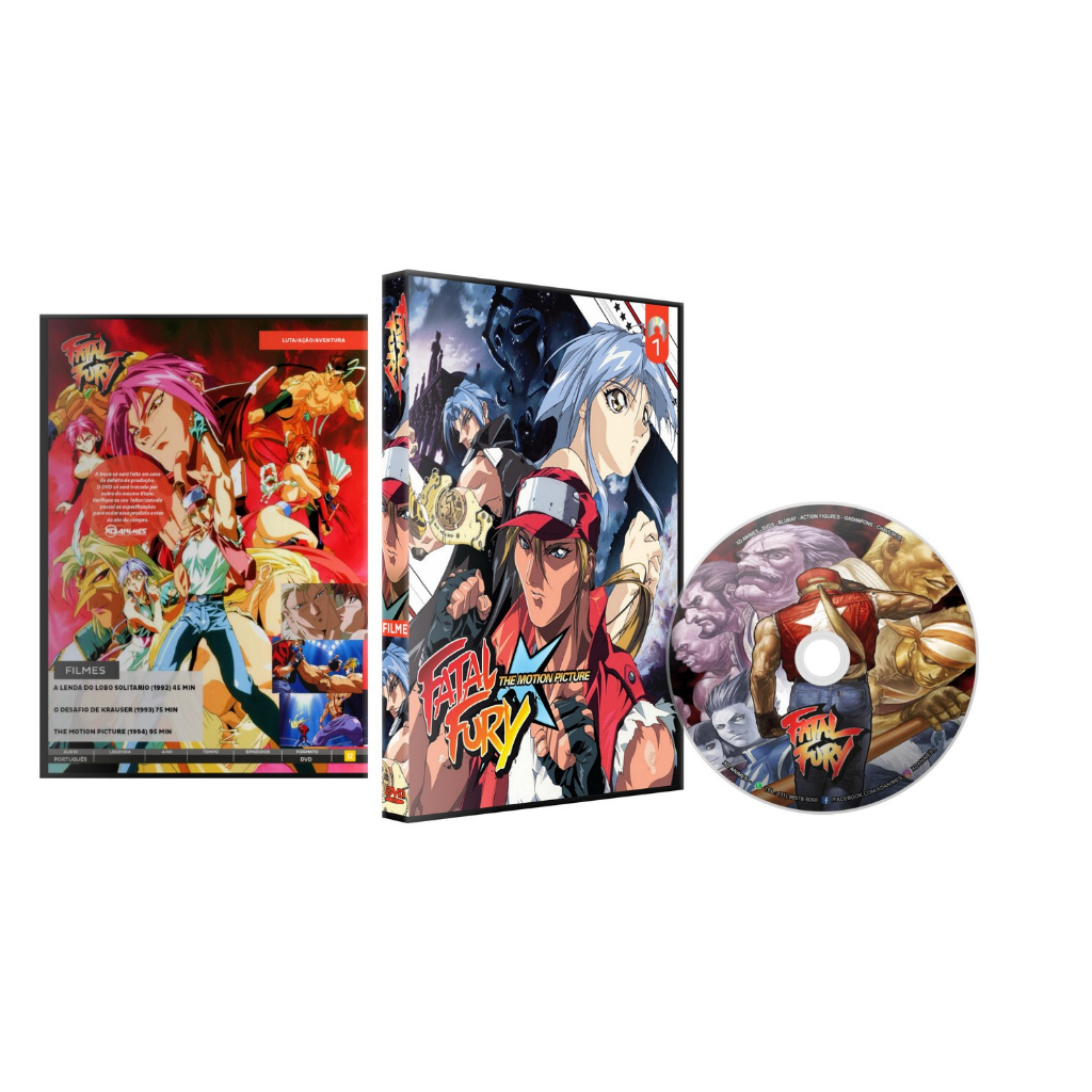 Dvd Fatal Fury Trilogia De Filmes Dublado