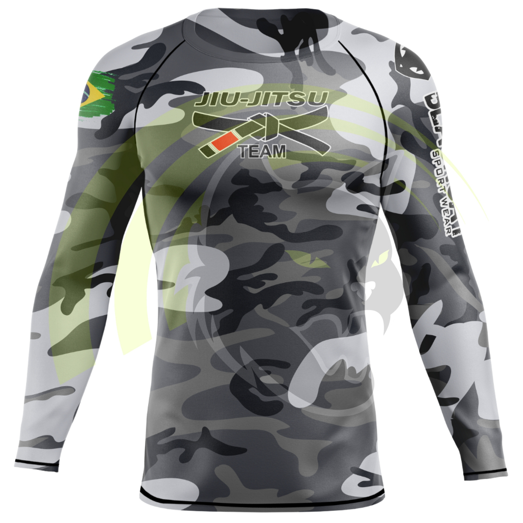 Camisa Rash Guard JiuJitsu Segunda Pele Treino Proteção Térmica