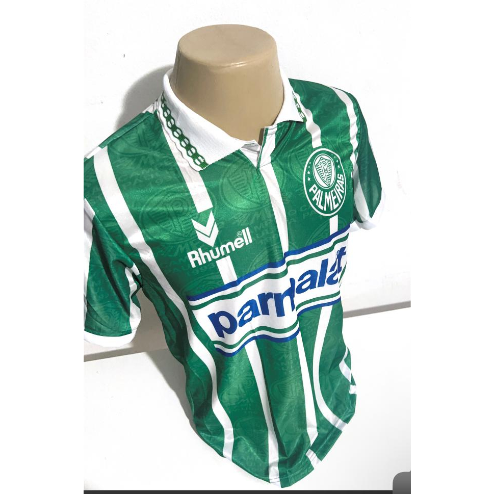 Camisa Palmeiras Verde Uniforme Retro Parmalat Pronta Entrega
