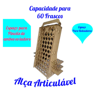Suporte Organizador mesa P/ Tinta Tecido PVA Acrilex Daiara Gato Preto 37ml Pinceis e Boleadores Pontialhismo