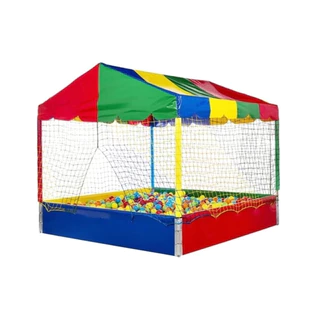 Piscina de Bolinha Colorida Brinquedo 1x1 Metro Infantil Valentina Brinquedos Playground