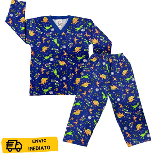 Pijama Infantil Algodão 100% meninos e Meninas