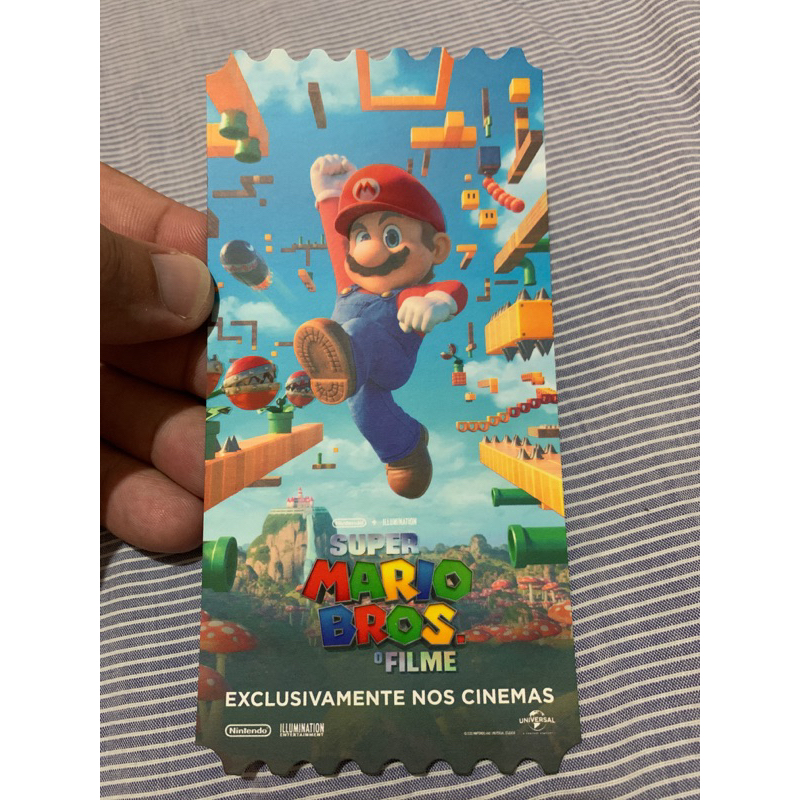 Ingresso Colecionável Ticket Card SUPER MARIO, O FILME - MARIO BROS - UCI CINEMAS