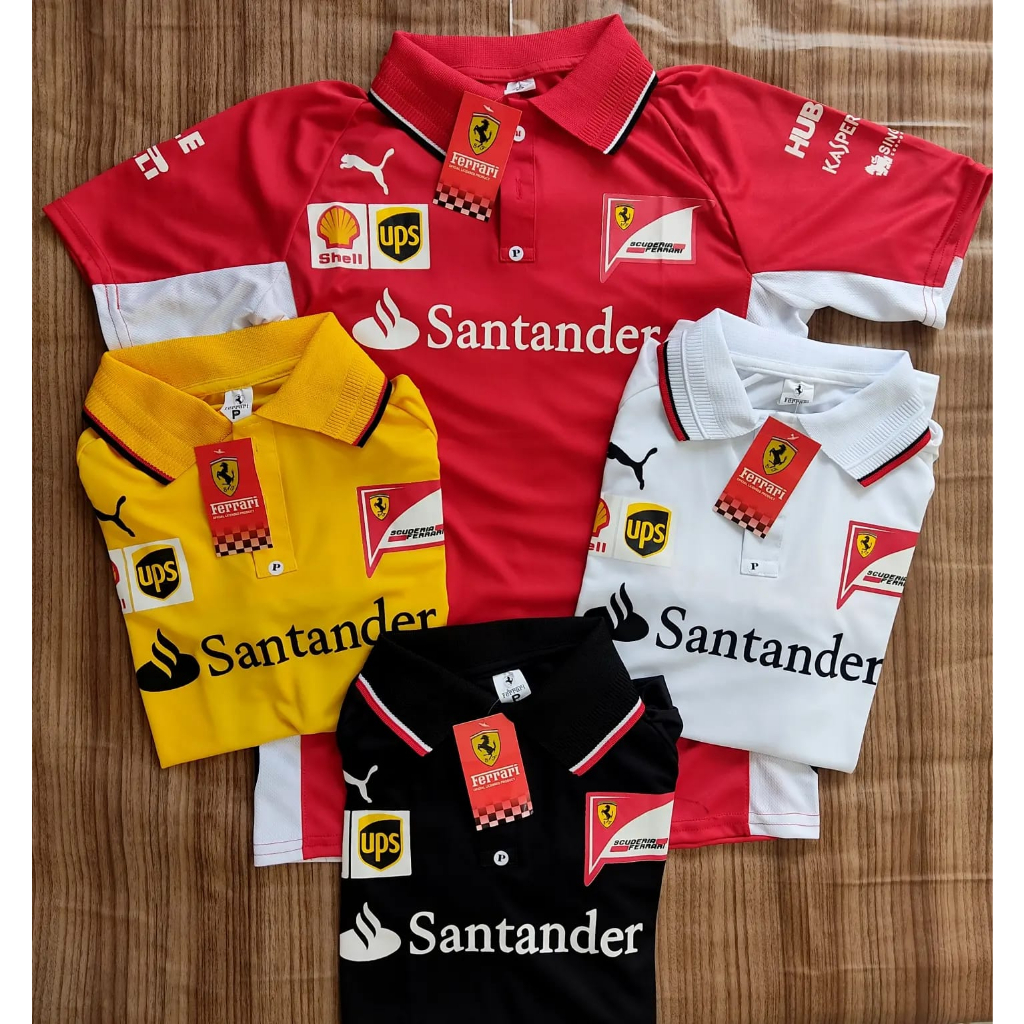 Camisa Gola Polo Santander Scudeira Dryfit F1