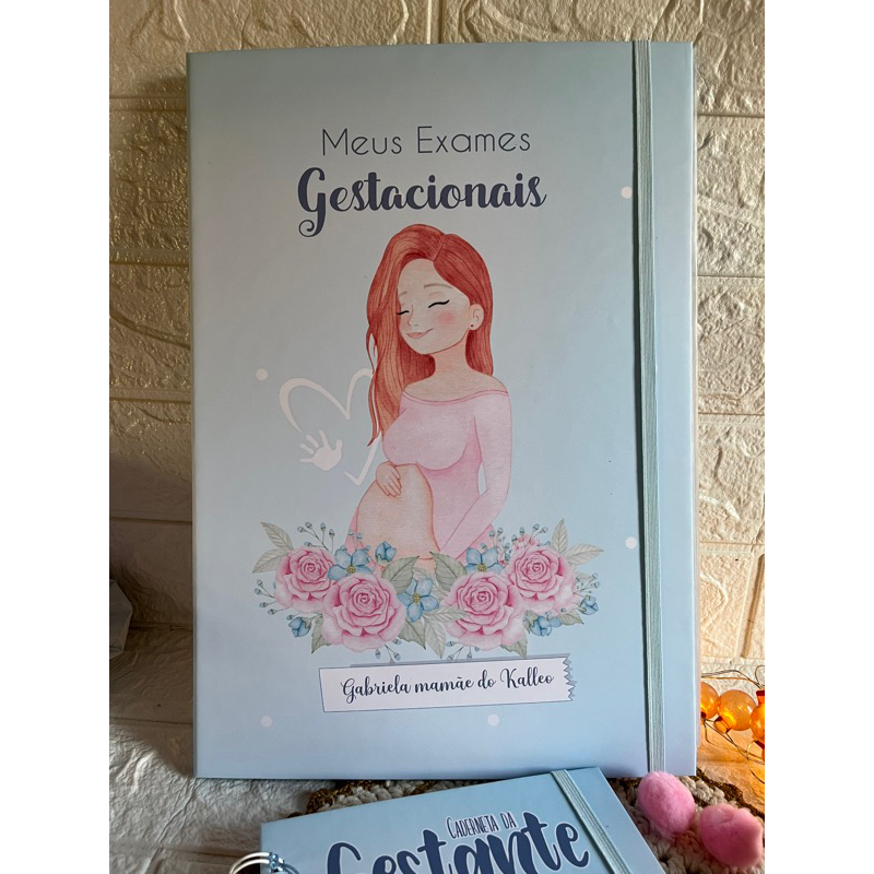 Pasta Catálogo Gestante Personalizada | Shopee Brasil