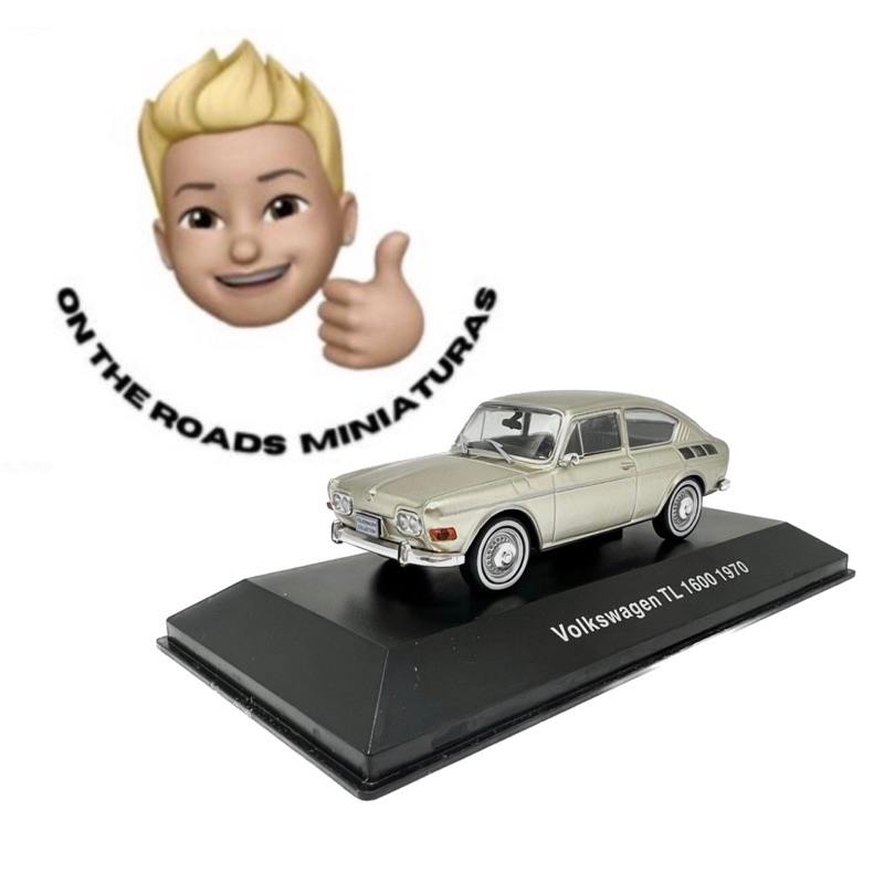 Miniatura Volkswagen Tl 1600 (1970) Dourado 1/43 | Shopee Brasil
