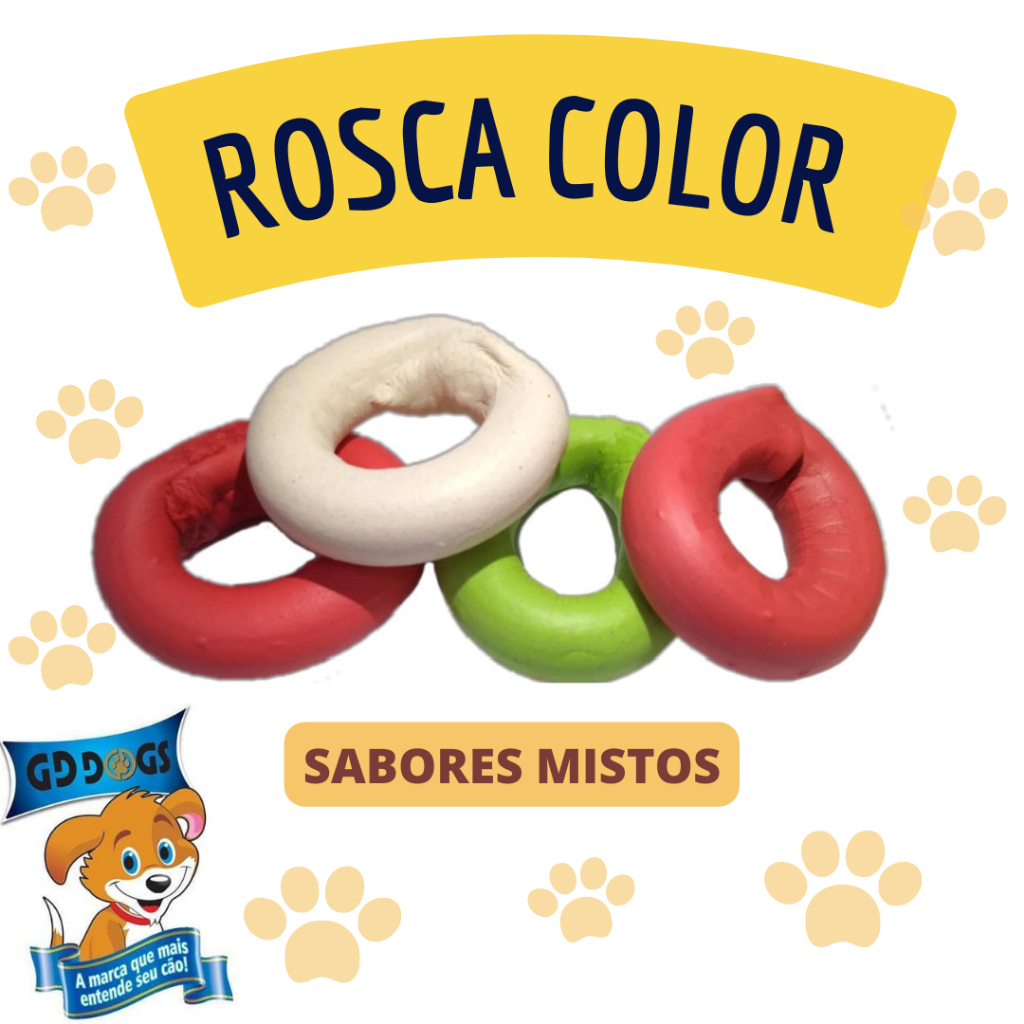 Petisco para Cães - Rosca Color Flexível em Oferta na Shopee