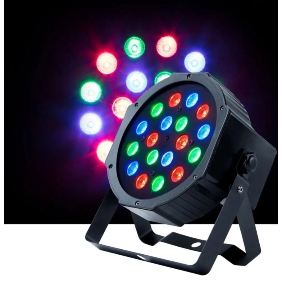 Canhão Refletor 36 Leds RGBW dmx Jogo de Luz Iluminação Dj Bivolt 50/60hz