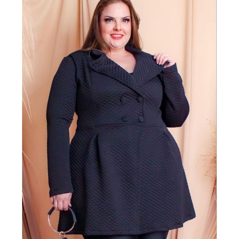 Sobretudo Feminino Plus Size Casaco Sobretudo Feminino Plus Size