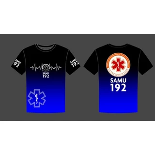 camisa Samu Emergência técnico de enfermagem funcionário da Saúde masculino e feminino