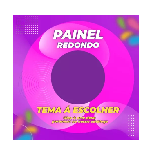 Painel Redondo Sublimado Em Tecido Tema A Escolher Shopee Brasil
