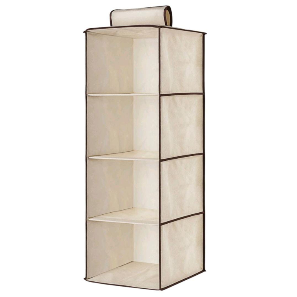 Organizador Multiuso 4 divisórias Suspenso Armário Guarda Roupa - Envio Imediato!