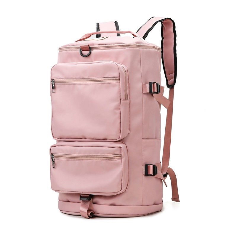 Mochila de viagem grande feminina, bagagem de mão, mochila impermeável para  fazer trilha e esportes ao ar livre, mochila escolar, B - Rosa