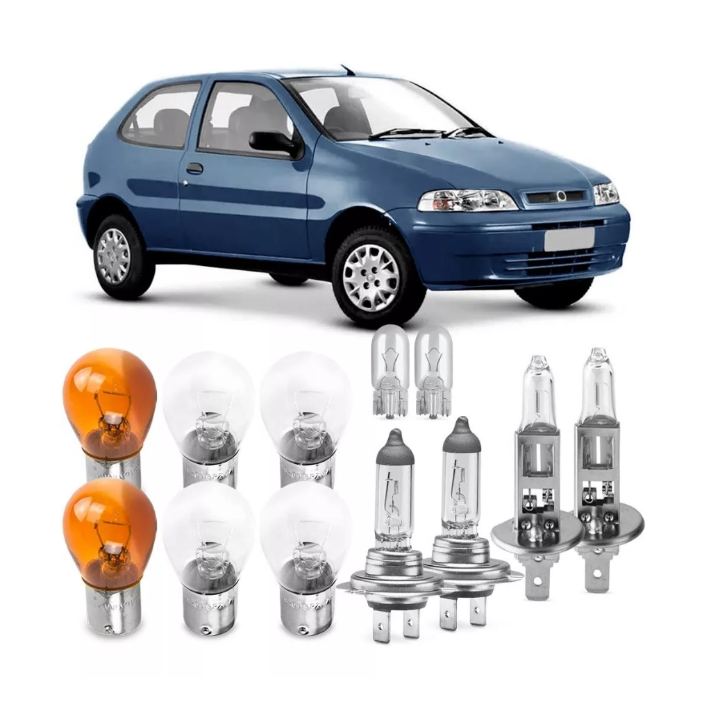 Kit Lampada Farol Lanterna Palio 2001 2002 2003 Comum Jogo