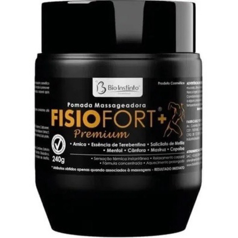 Pomada Fisiofort Premium 240gr Bio Instinto