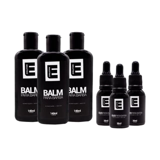 kit Evolution 3 Uni de Balm para Barba e Uni de Óleo para Barba
