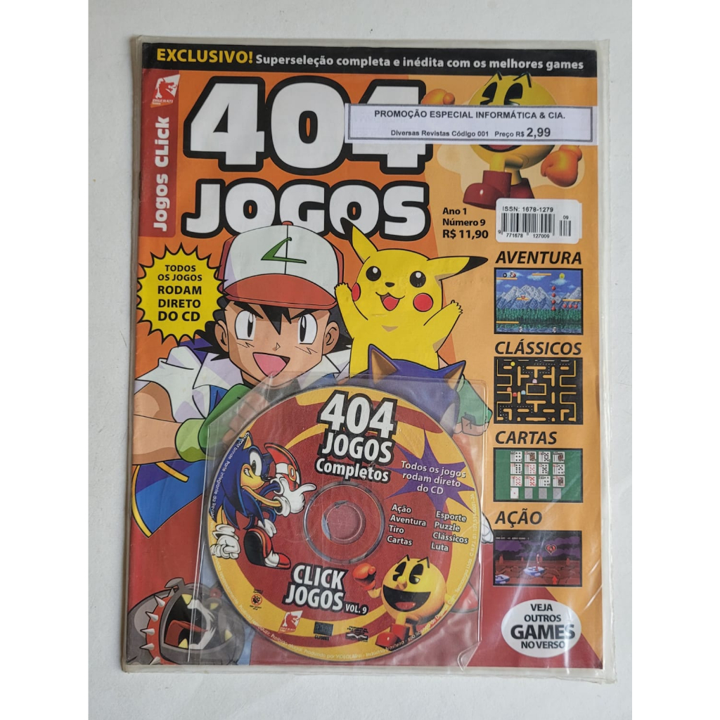 Cd De Jogos , Jogos Click-32, Mais De 404 Jogos, Aventura