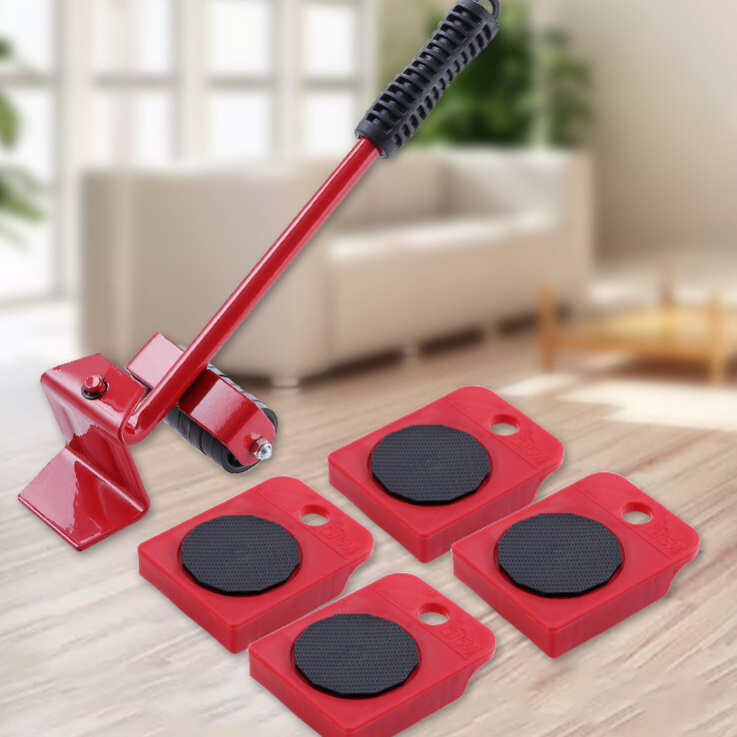 Suporte Aparelho Para Levantar e Mover Móveis Pesados Kit Com 5 Peças