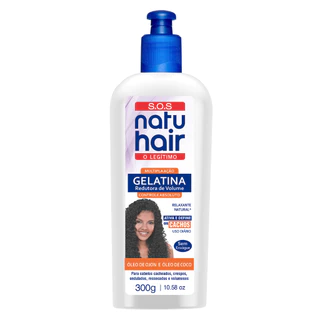 Gelatina Redutora de Volume SOS NatuHair Ativadora de Cachos 300g