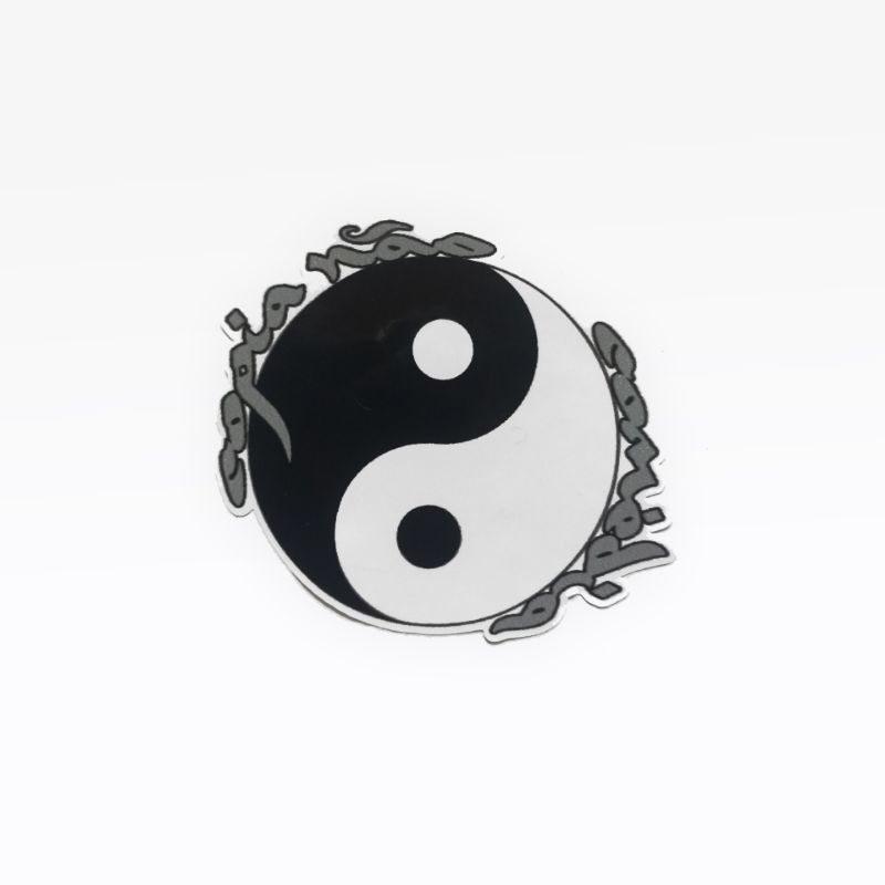 Adesivo Oracal USA Adesivo Vinile Yin Yang - Decalcomania Per Auto, Parete, Laptop, Misura E Colore A Scelta Adesivo Taoismo Auto