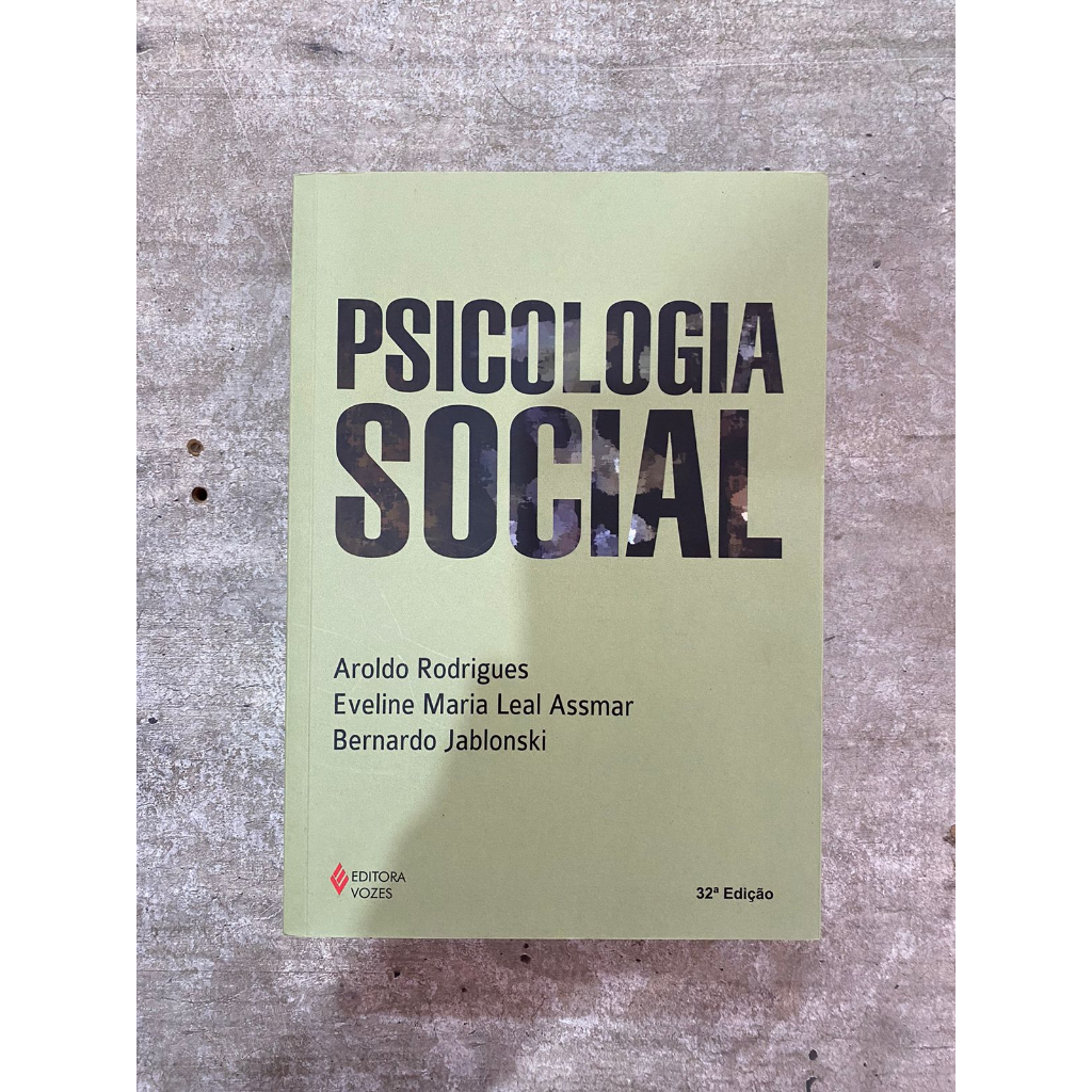 Psicologia Social - Aroldo Rodrigues | Shopee Brasil