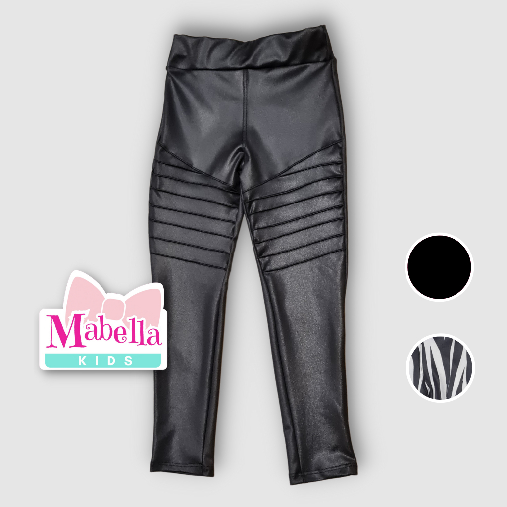 Calça Feminina Infantil Menina Legging Montaria Cirre Blogueira