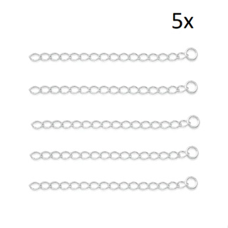 Kit com 05 Extensores de Prata 925 com Timbre