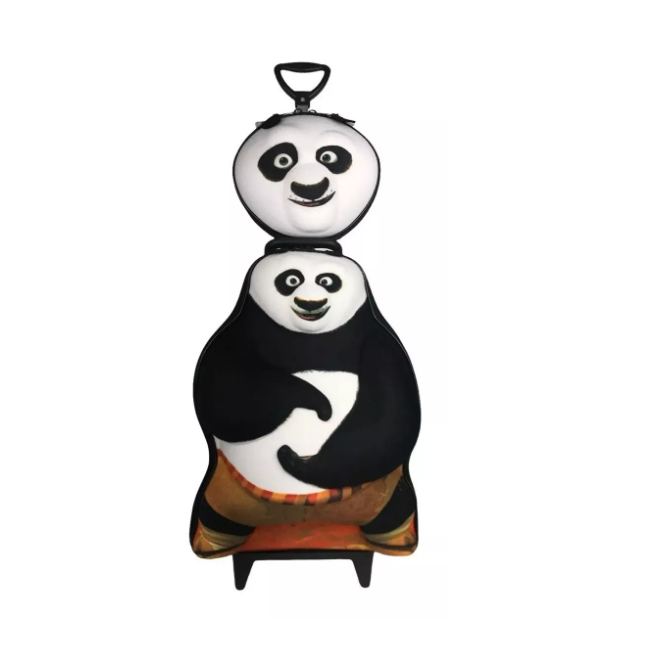 Kit Infantil Escolar Mochilete Com Lancheira Kung Fu Panda