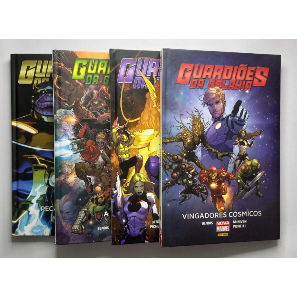 Lote Guardioes da Galaxia 4 Ediçoes Panini 2016 Capa Dura Excelentes ...