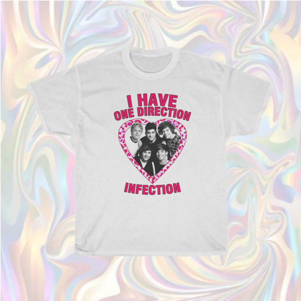 Camisa One Direction - I Have One Direction Infection | Shopee Brasil