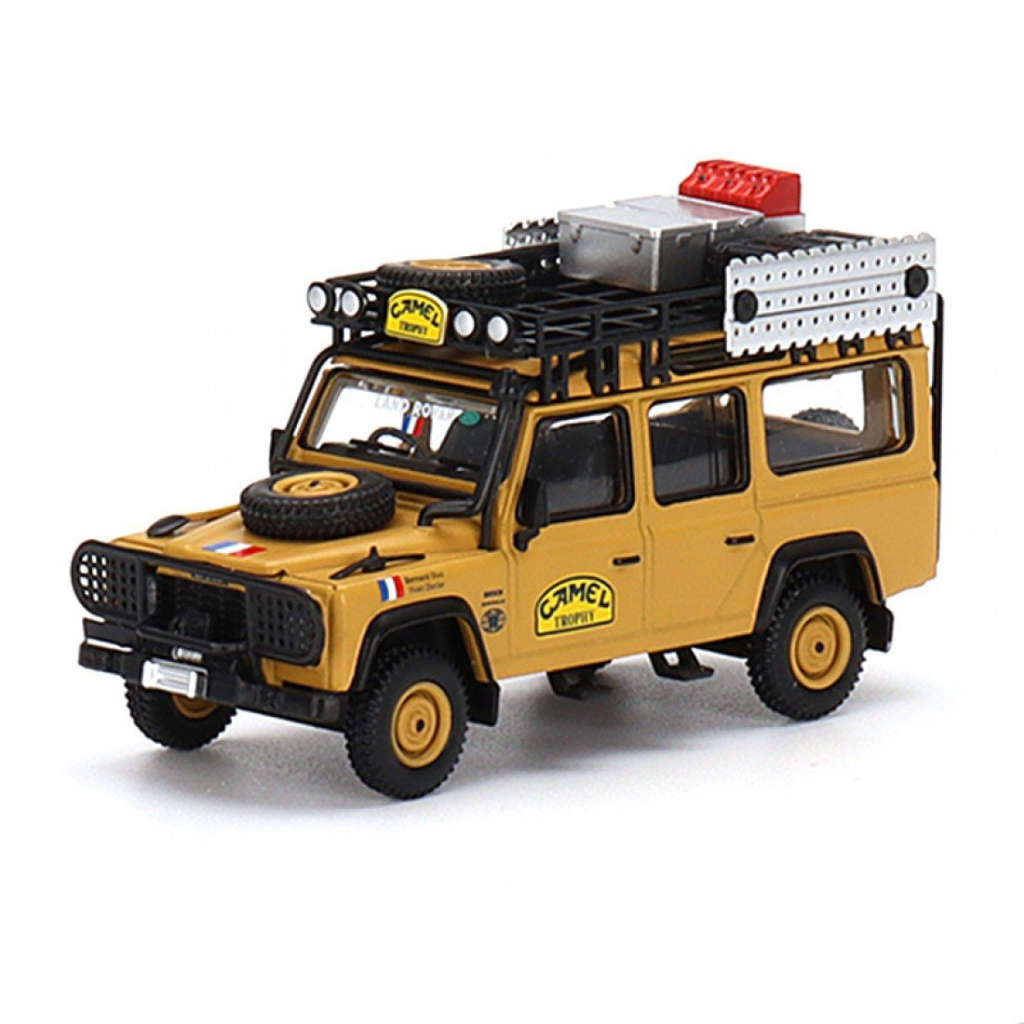 Mini GT MGT00463-R 463 1/64 LAND ROVER DEFENDER 110 1989 Equipe De Camelo AMAZON FRANCE RHD Escala DIECAST Modelo Carro