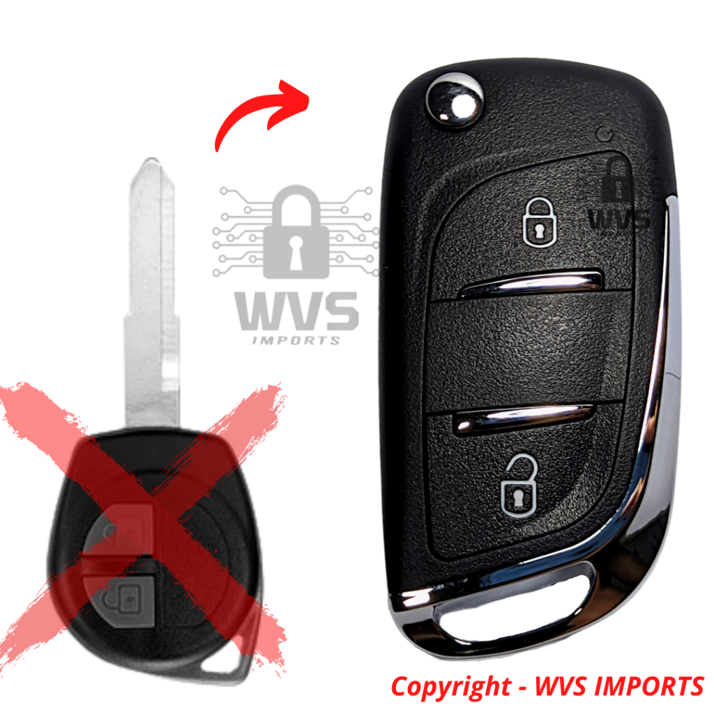 Chave Canivete compativel com alarme original da Suzuki Jimny 2009 a ...