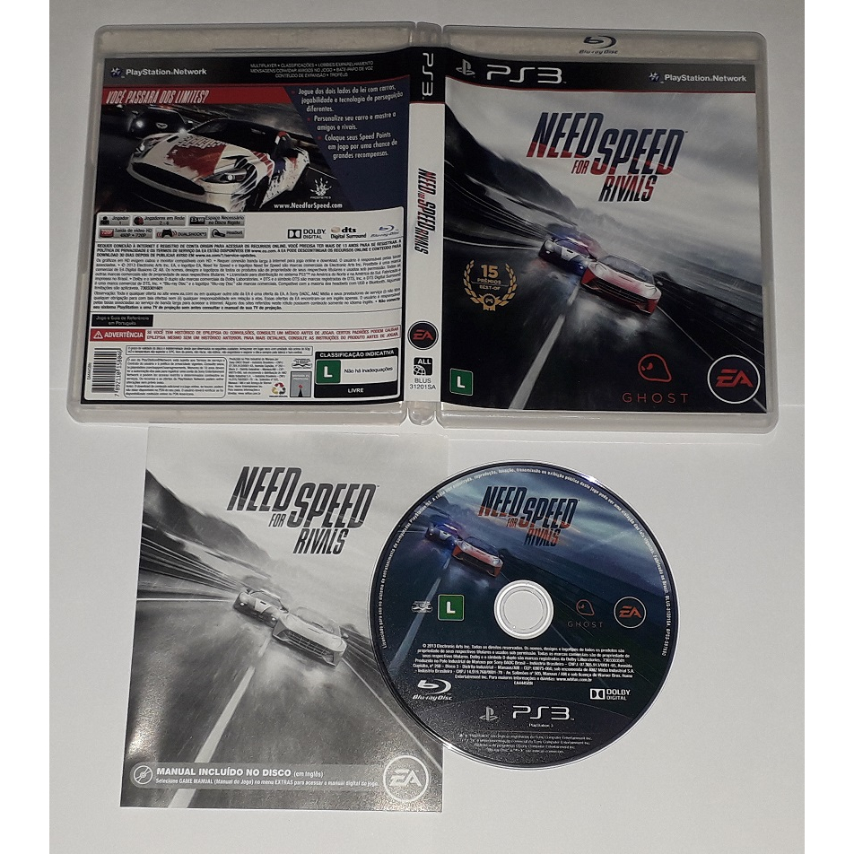 Jogo Fisico Original Need For Speed Rivals Ps3, Comprar Novos & Usados