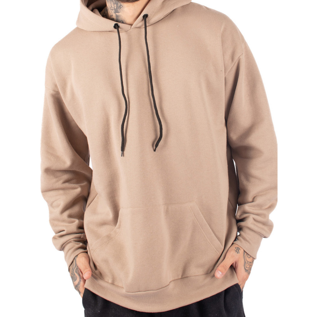 Blusa de Frio Moletom Canguru Liso Sem Estampa Masculino e Feminino Algodão