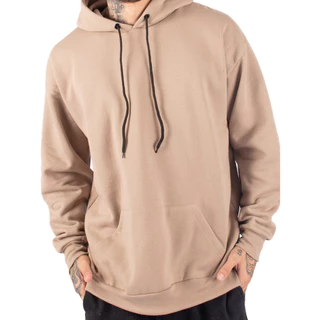 Blusa de Frio Moletom Canguru Liso Sem Estampa Masculino e Feminino Algodão