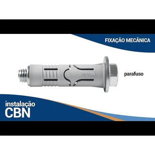 Kit com 25 Chumbador de Acomodação CBN c/ Parafuso Nylon Uso Geral Imperdível