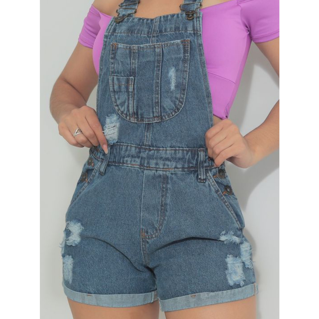 Short discount jardinera jeans