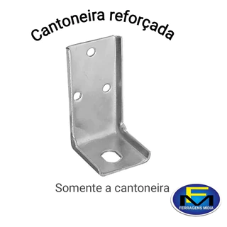Kit 10 Cantoneira Reforçada de fixação de armários gabinetes e pias somente a cantoneira (somente a cantoneira)