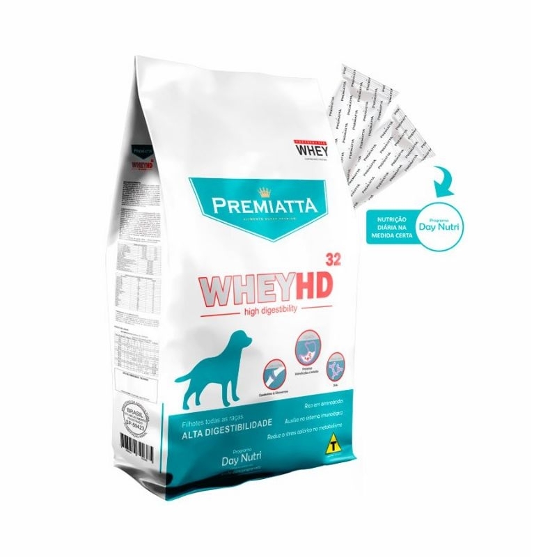 Premiatta Whey HD 6kg Cães Filhotes Ração