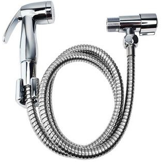 Ducha Higiênica Banheiro 100% Completa Luxo Metal Cromado 1,20m Chuveirinho Privada